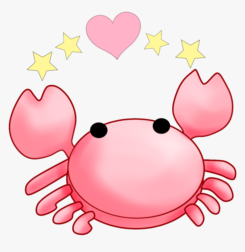 #ftestickers #clipart #cartoon #crab #heart #pink #cute - Crab Cute Png, Transparent Png, Free Download