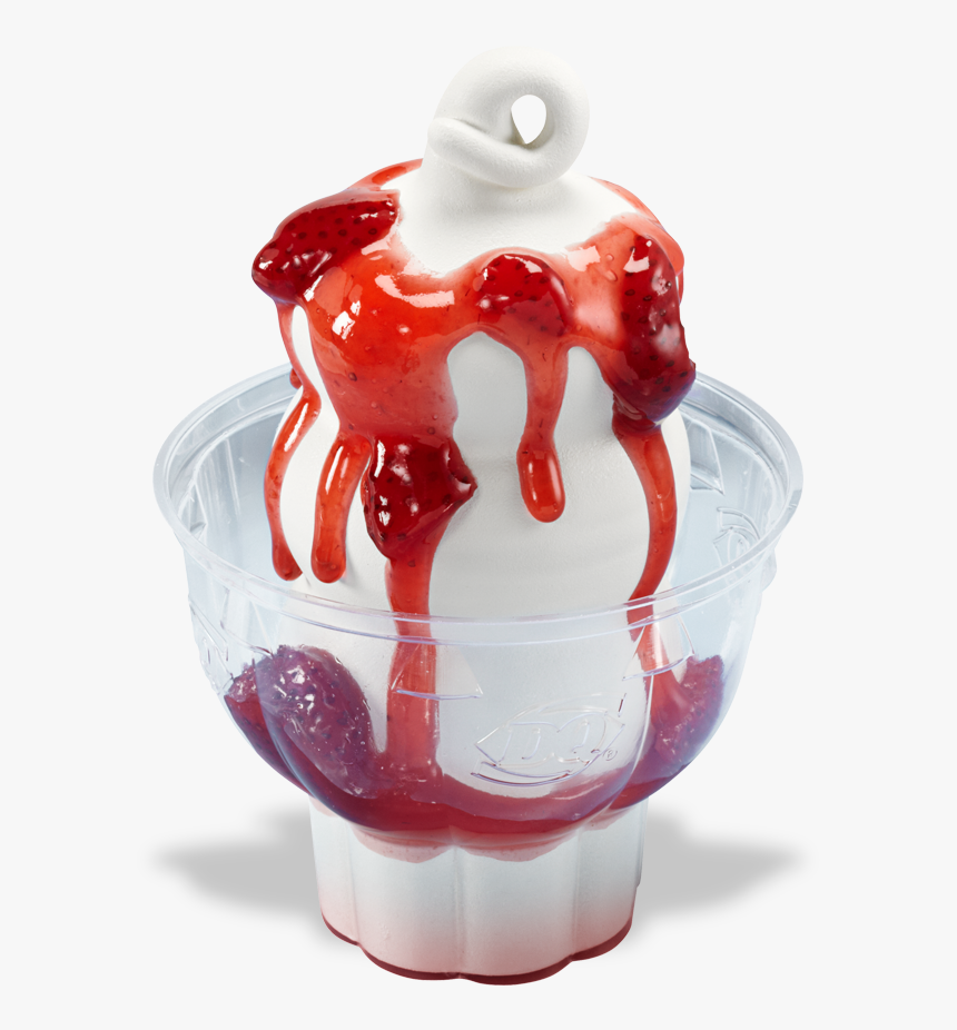 Strawberry Sundae - Dairy Queen Strawberry Sundae, HD Png Download, Free Download