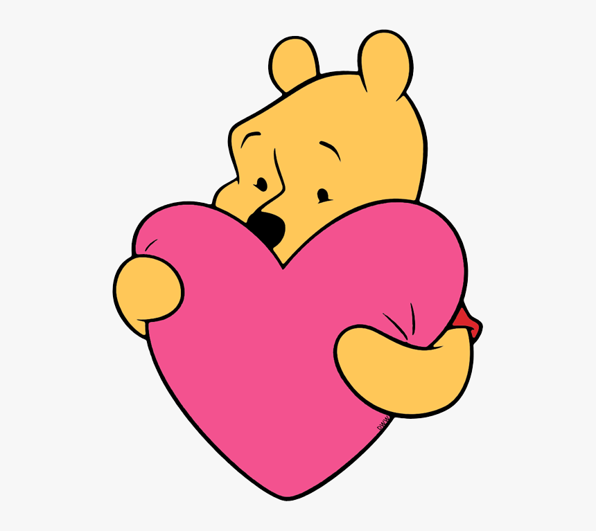Winnie The Pooh With Hearts, HD Png Download, Free Download