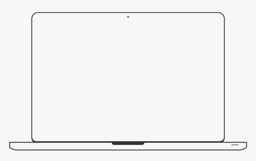 Transparent White Box Outline Png - Macbook Outline Png, Png Download, Free Download