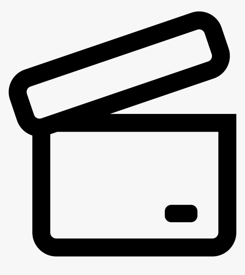 Archive Opened Box Outline, HD Png Download, Free Download