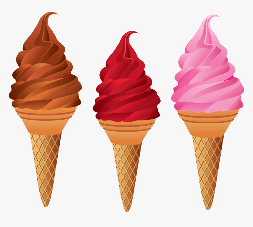 Ice Cream Cones Chocolate Ice Cream Sundae - Softy Ice Cream Strawberry, HD Png Download, Free Download