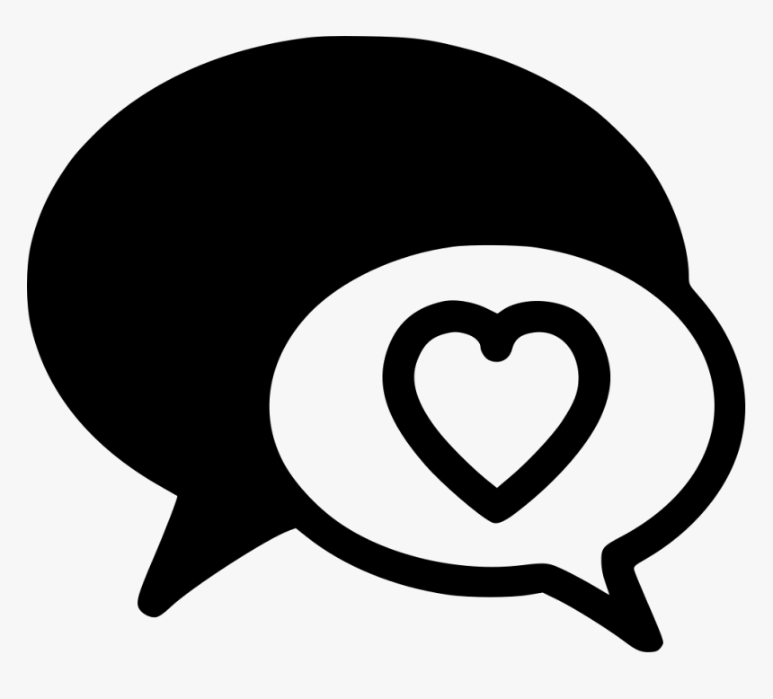 Love Chat Conversation - Message Love Icon Png, Transparent Png, Free Download