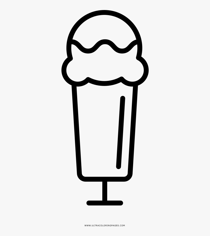 Ice Cream Sundae Coloring Page - Imagenes Para Dibujar Postres, HD Png Download, Free Download