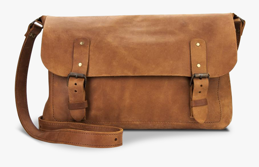 Brown Leather Bag Png Clipart - Messenger Bag, Transparent Png, Free Download