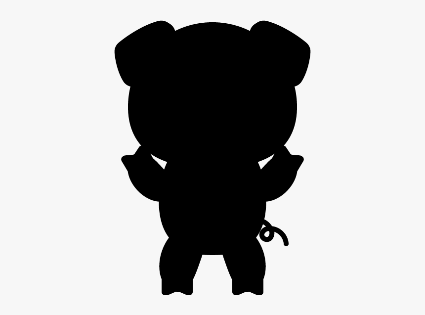 Domestic Pig Silhouette Sheep - Silhouette Of Bacon, HD Png Download, Free Download