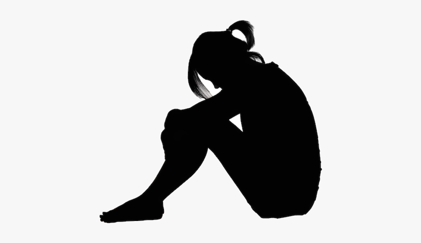 Depression Modern Day Plague Understanding The Scope - Sad Woman Silhouette, HD Png Download, Free Download