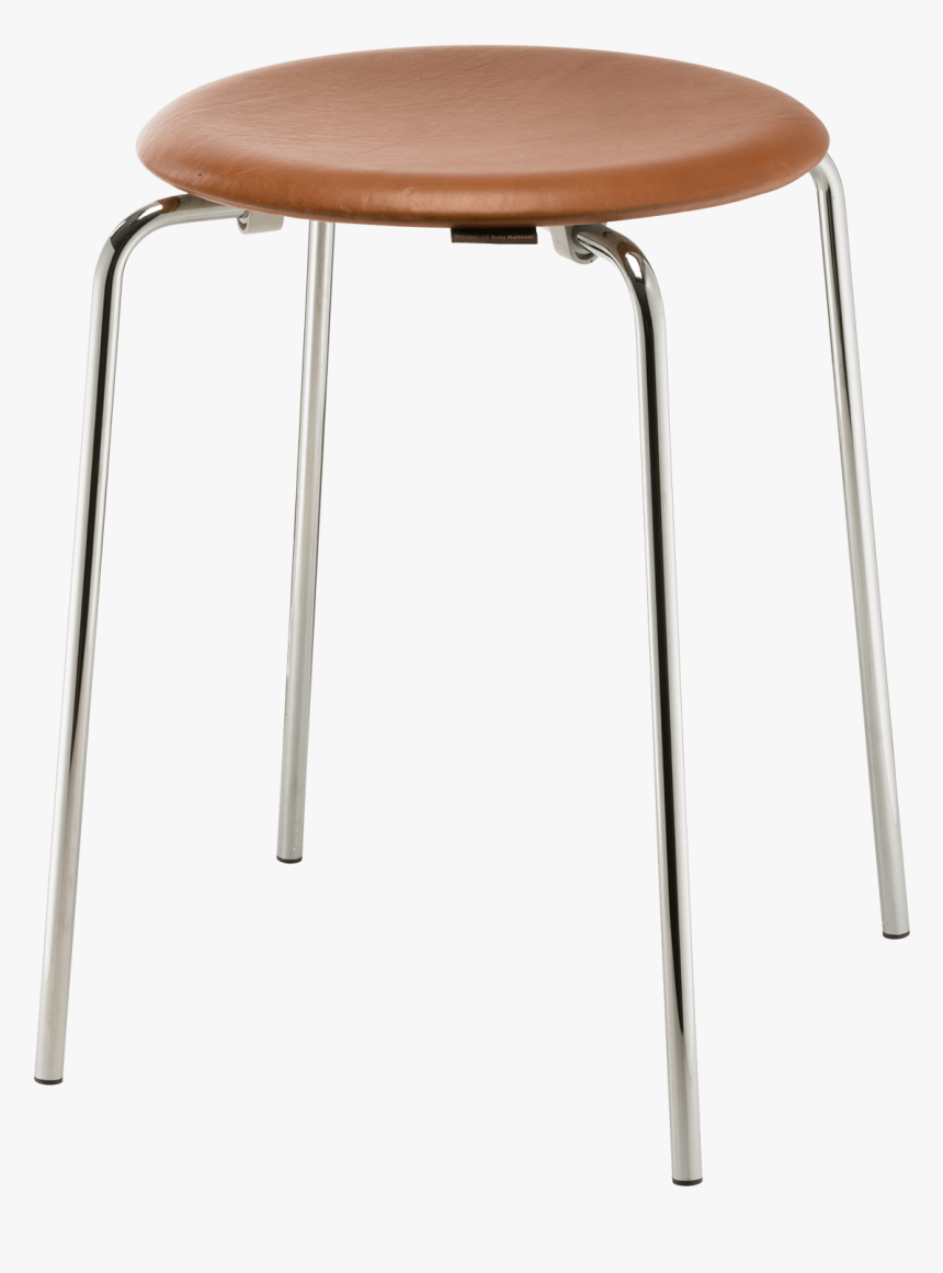 Dot Stool In Walnut Leather Designed For Objects By - Arne Jacobsen Dot Stool, HD Png Download, Free Download