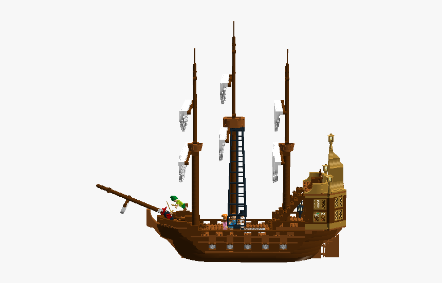 Peter Pan Ship Png - Lego Jolly Roger, Transparent Png, Free Download