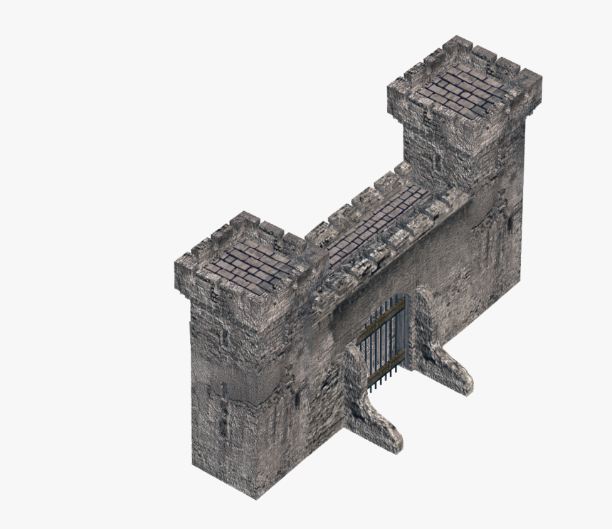 Castle Wall Png - Dundjinni Isometric, Transparent Png, Free Download