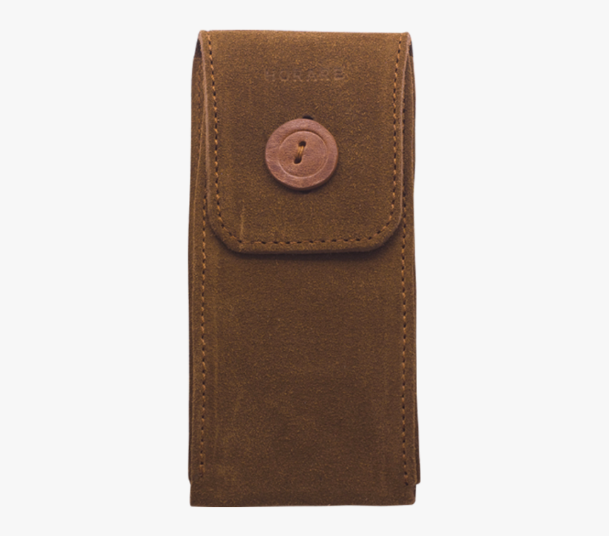 Suede Leather Single Watch Pouch "tobacco" - Leather, HD Png Download, Free Download