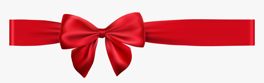 Red Holiday Bow - Satin, HD Png Download, Free Download