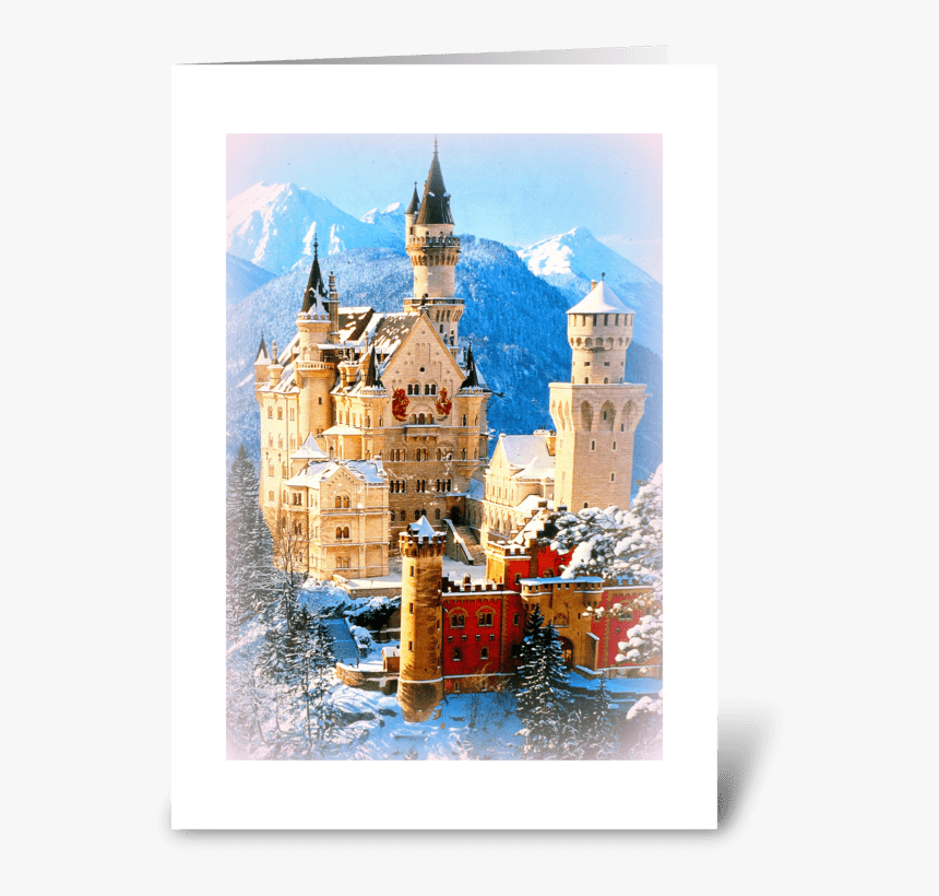Neuschwanstein Castle ~ Bavaria Greeting Card - Castel Germania Neuschwanstein, HD Png Download, Free Download