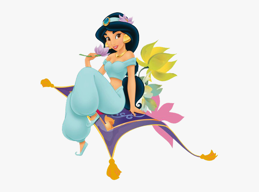 Transparent Princess Jasmine Png - Princess Jasmine On Magic Carpet, Png Do...