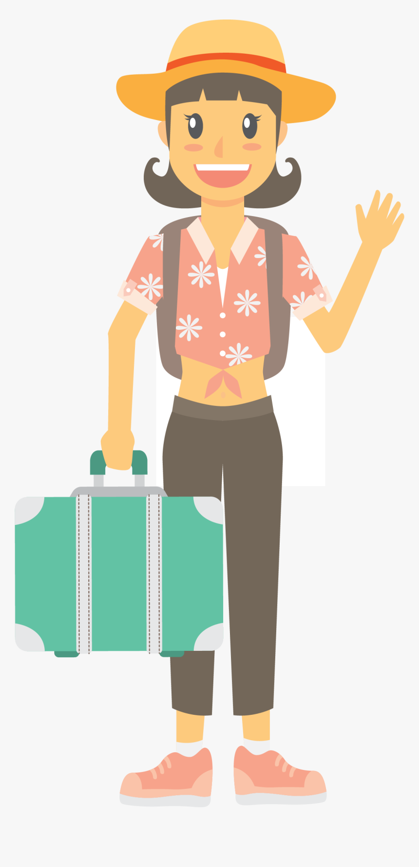 On Summer Seaside Holidays Infographic In Tourism Clipart - Transparent Tourist Clipart Png, Png Download, Free Download