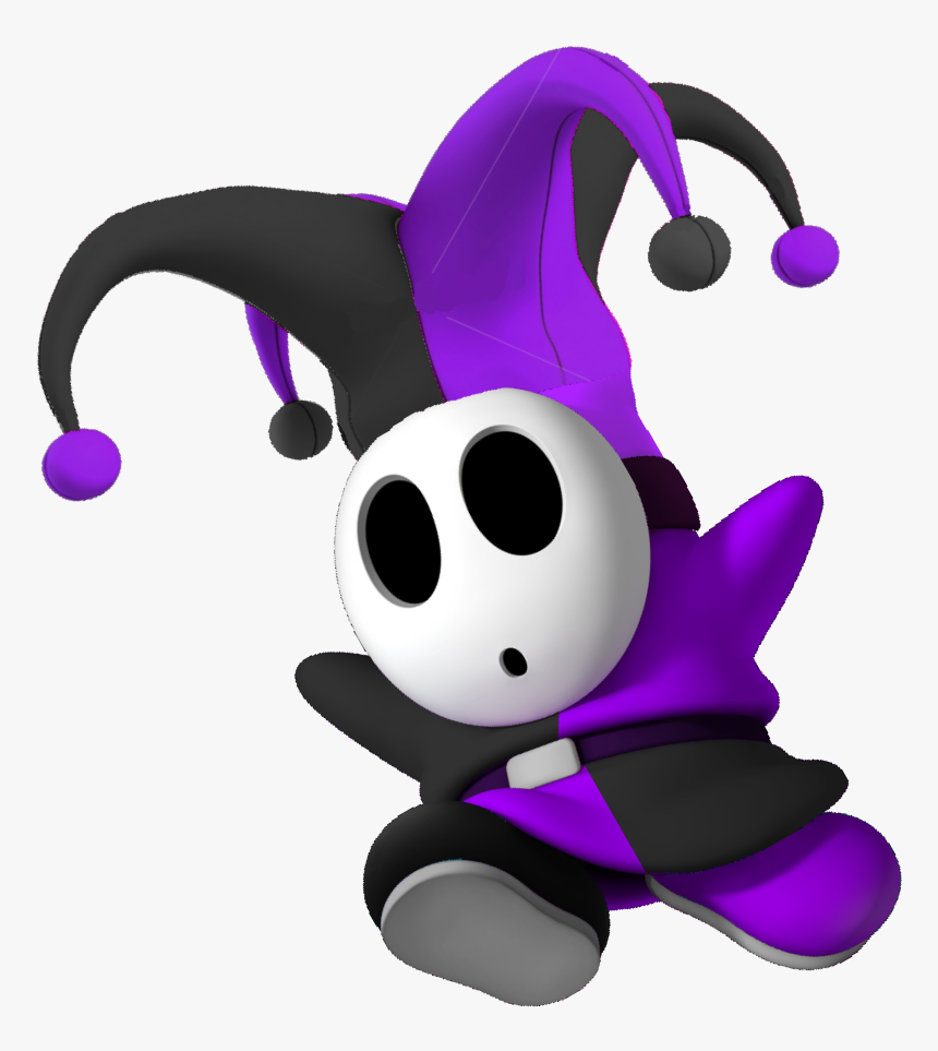 Purple Joker Guy - Purple Shy Guy Mario, HD Png Download, Free Download