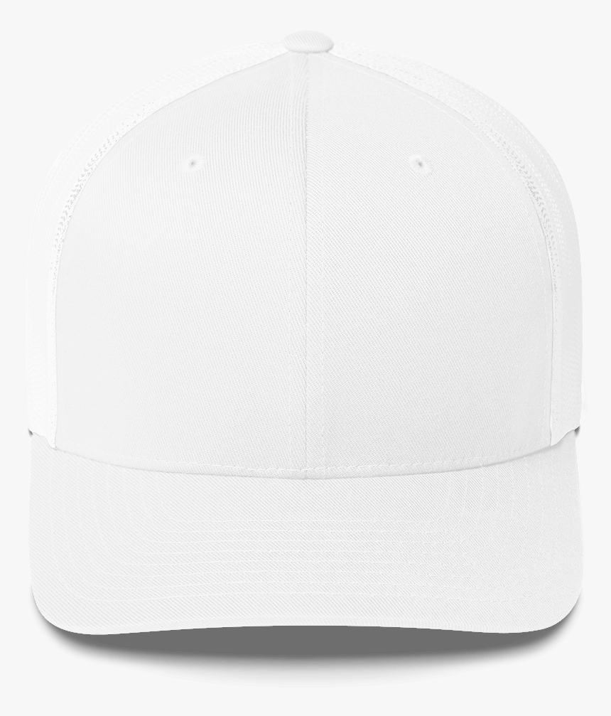 White Trucker Hat Front , Transparent Cartoons - Baseball Cap, HD Png Download, Free Download