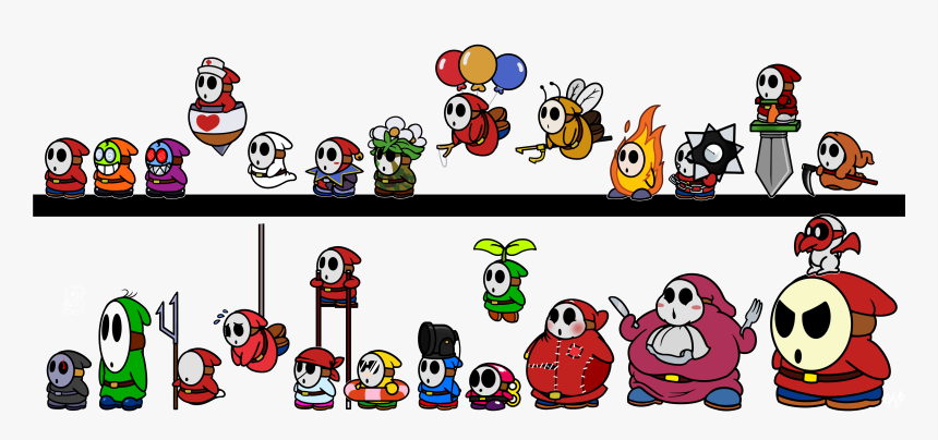 The Guys Are Toxickappa Fur Affinity Dot Net Png Mario - Paper Mario Shy Guy, Transparent Png, Free Download