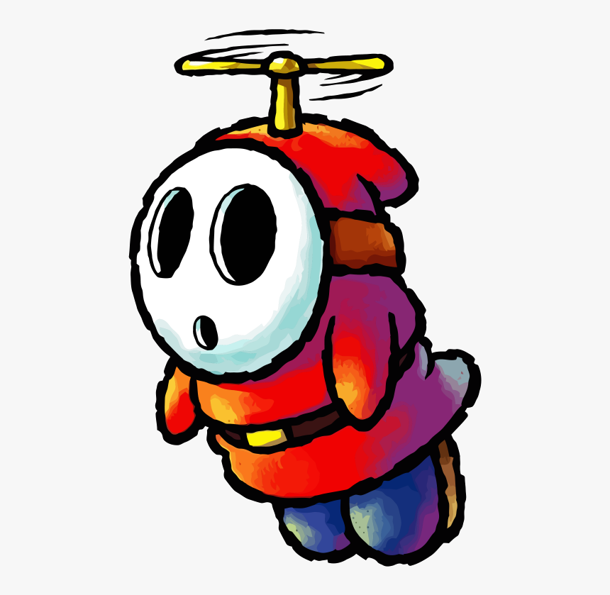 Mario Clipart Bad Guys - Mario Shy Guy Flying, HD Png Download, Free Download