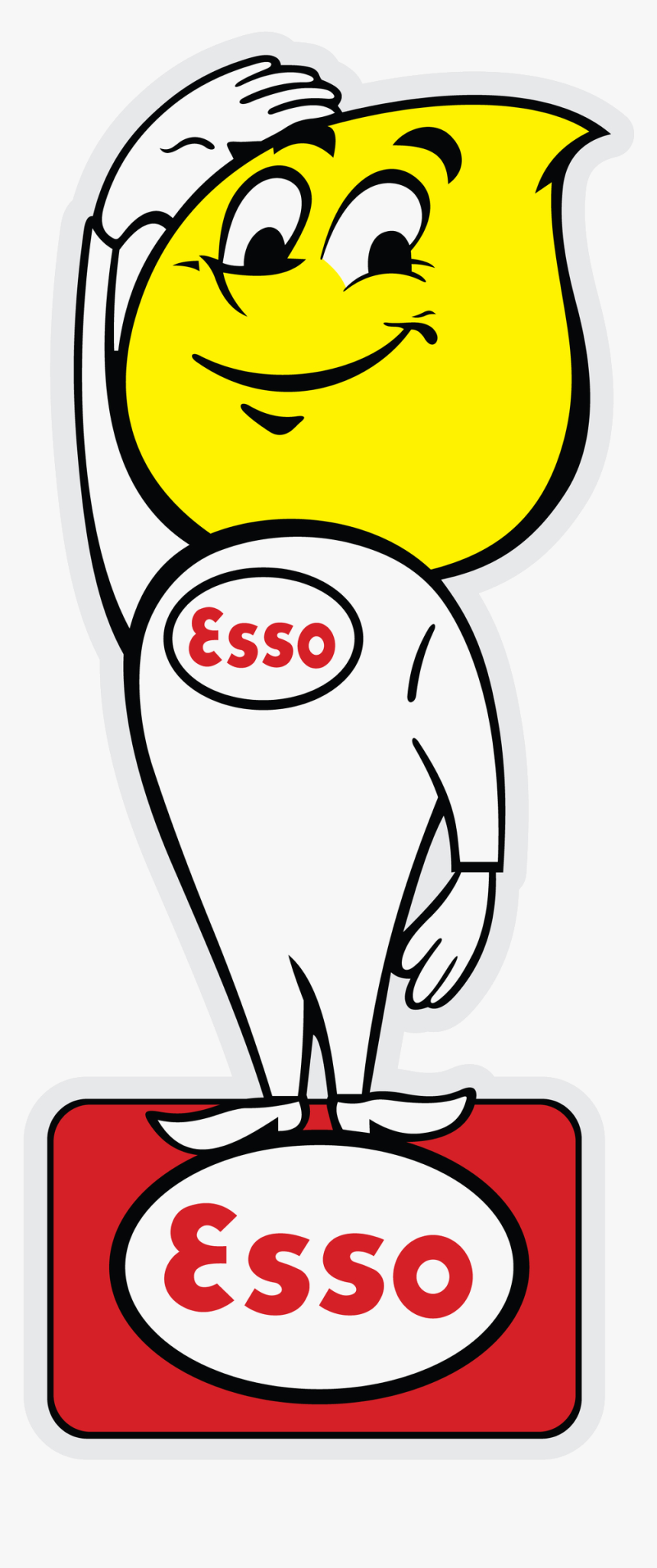 30″ Esso Oil Drop Boy - Esso Oil Drop Man, HD Png Download, Free Download