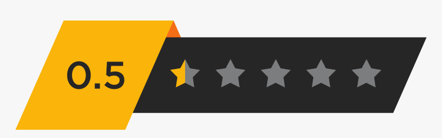 1 Star Rating Png, Transparent Png, Free Download