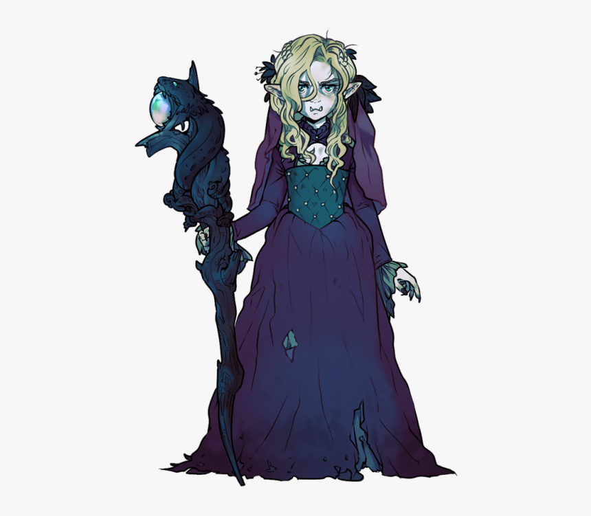 Transparent Orc Clipart - Female Half Orc Warlock, HD Png Download - kindpn...