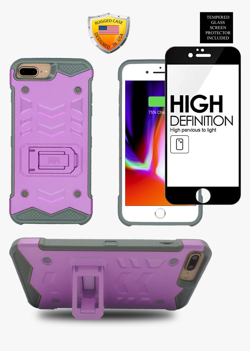 Iphone 8 Plus /7 Plus Mm Opal Kickstand Case Purple - Iphone, HD Png Download, Free Download