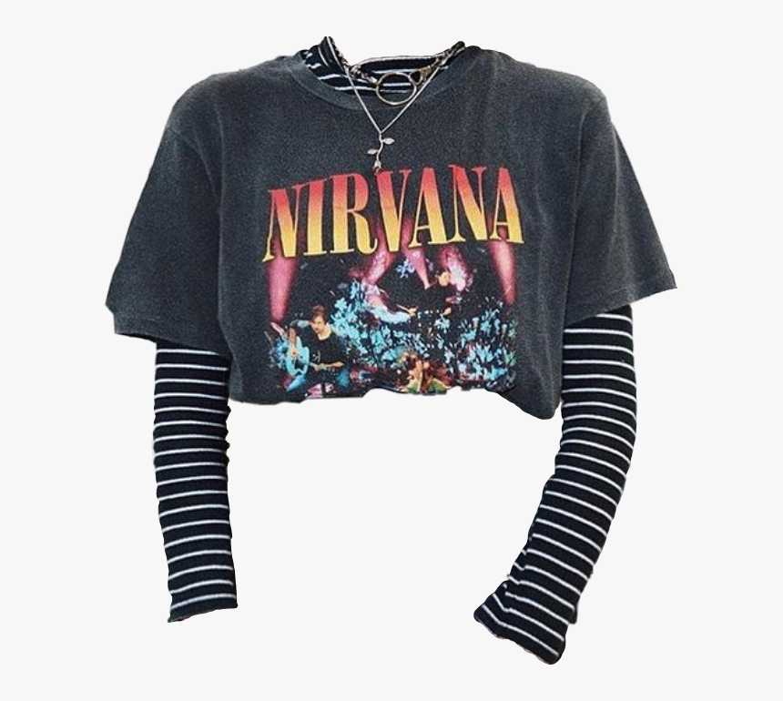 #nirvana #aestheticshirt #shirtpng #png #shirt #freetoedit - Outfits 90s, Transparent Png, Free Download