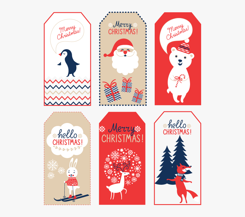 Free Printable Christmas Tags For Gifts - Christmas Tags Cut Out, HD Png Download, Free Download