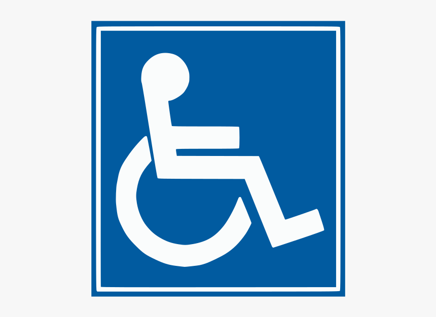 Handicap Sign - Wheelchair Sign In The Car, HD Png Download, Free Download