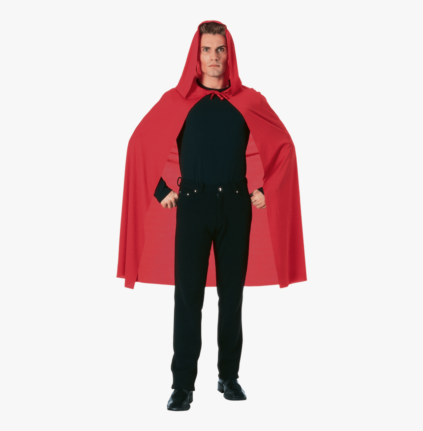 45 Inch Red Hooded Costume Cape - Little Red Riding Hood Outfit Men, HD Png Download, Free Download