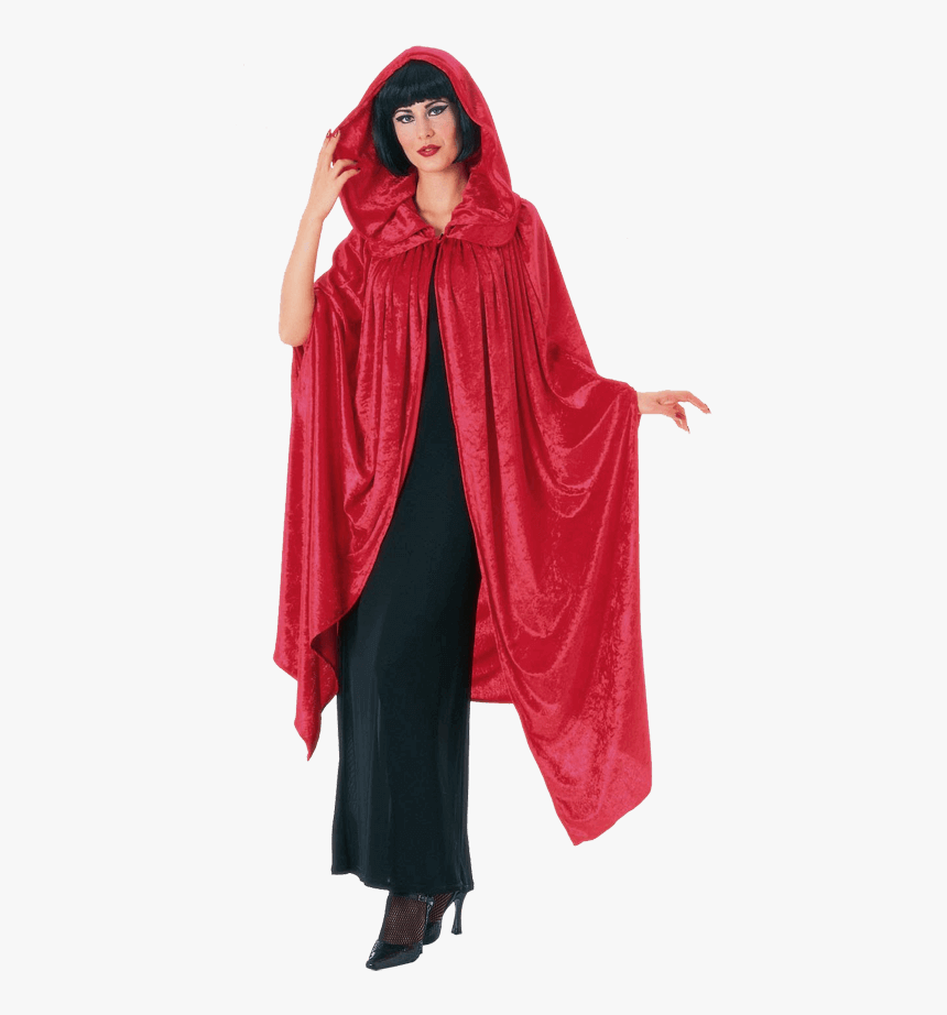 Gothic Red Velvet Cloak - Velvet Cape, HD Png Download, Free Download