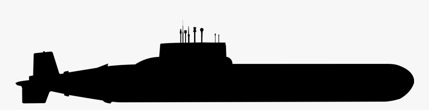 Submarine Silhouette Png, Transparent Png, Free Download