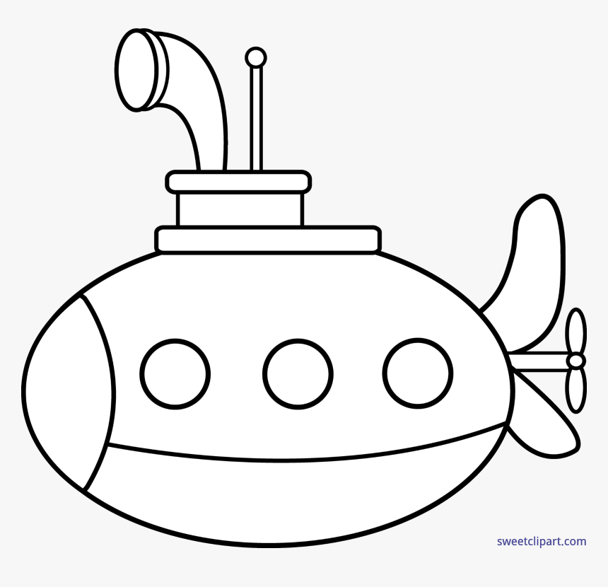 Huge Freebie Download - Submarine Cartoon Easy, HD Png Download, Free Download