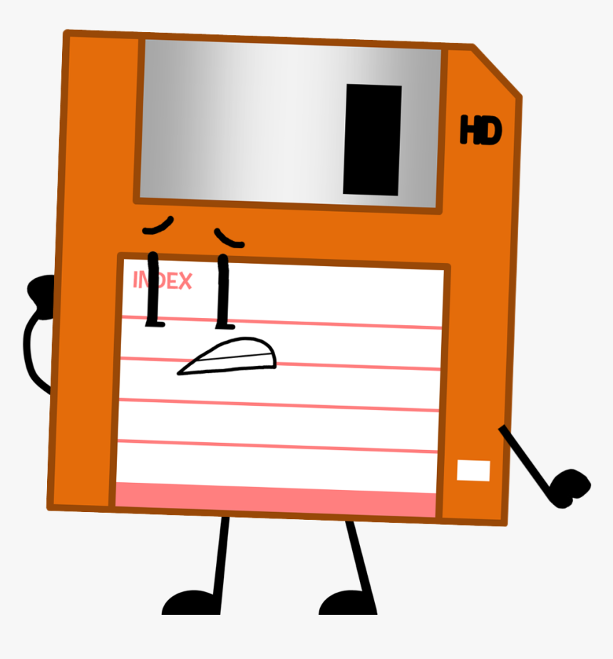 Floppy Disk Pose - Bfdi Lunchbox, HD Png Download, Free Download