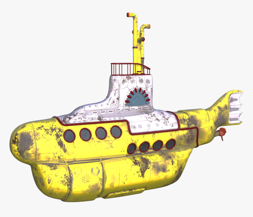 Yellow Submarine, Ocean, Water, Fantasy, 3d, Render - Tugboat, HD Png Download, Free Download