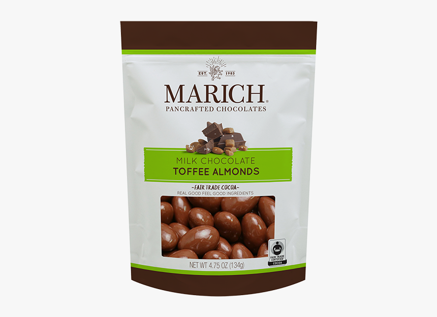 Milk Chocolate Toffee Almonds - Chocolate Covered Toffee Almonds, HD Png Download, Free Download