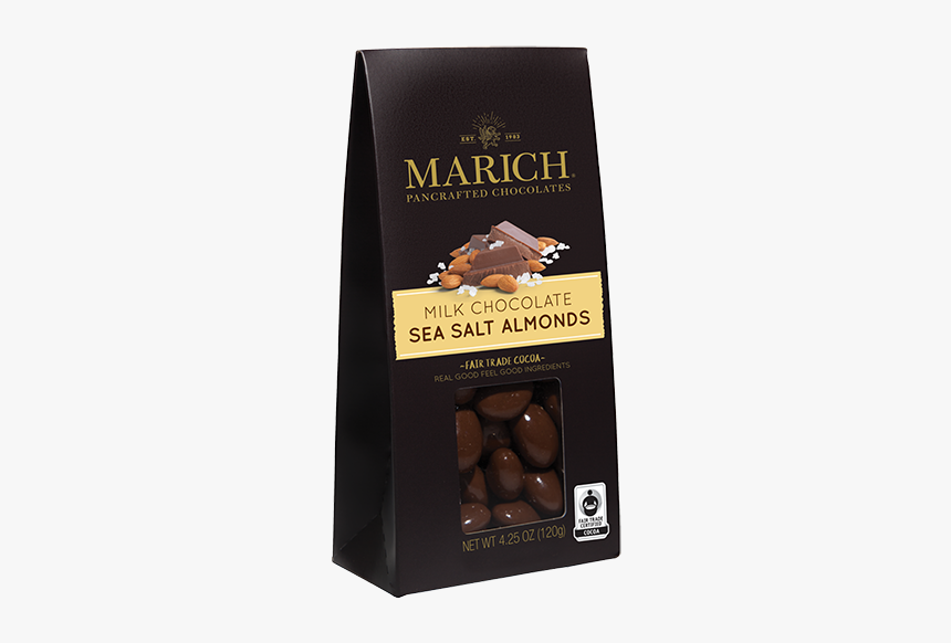 Milk Chocolate Sea Salt Almonds - All Toffee, HD Png Download, Free Download