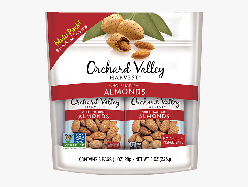 Whole Natural Almonds - Orchard Valley Harvest Almonds, HD Png Download, Free Download