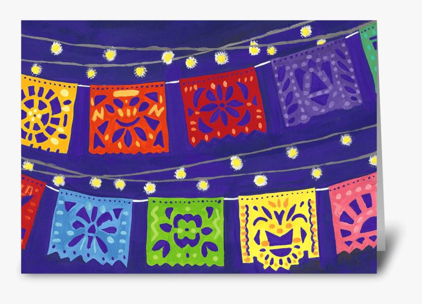 Fiesta Banners Greeting Card - Motif, HD Png Download, Free Download