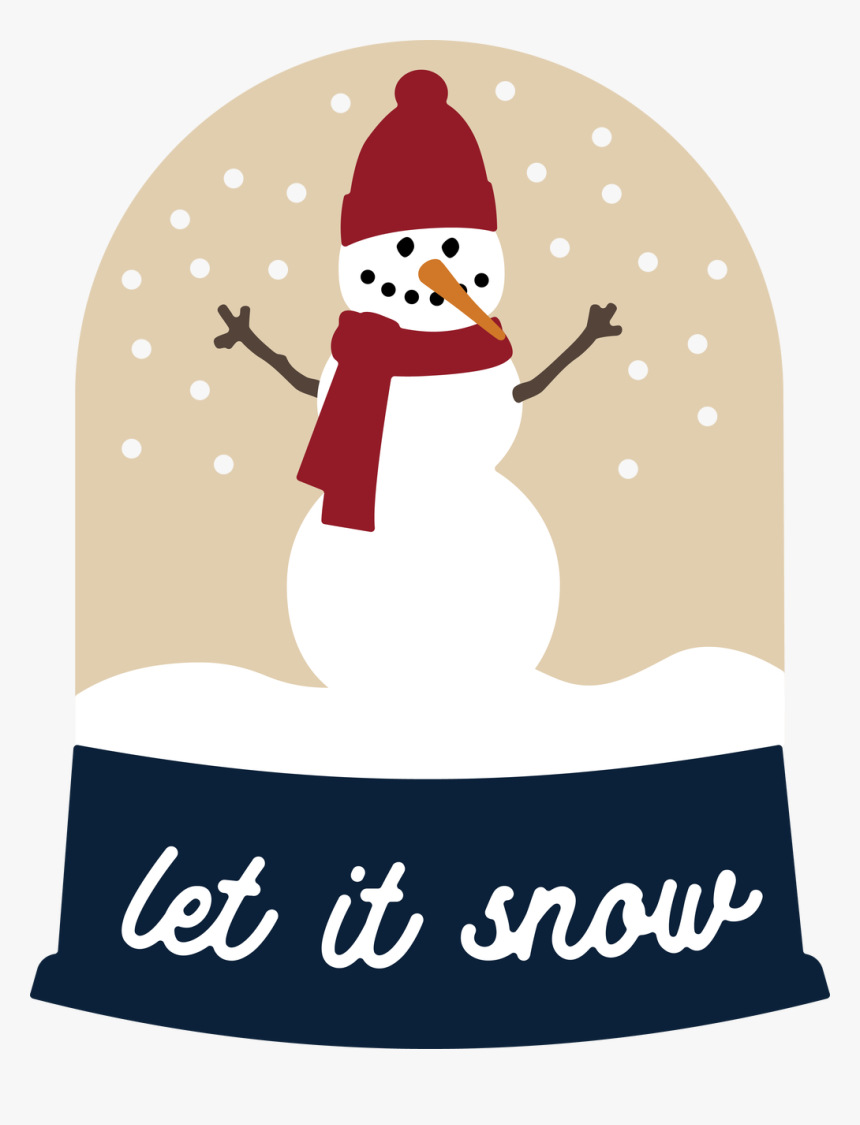 Let It Snow Snow Globe Svg Cut File - Let It Snow, HD Png Download, Free Download