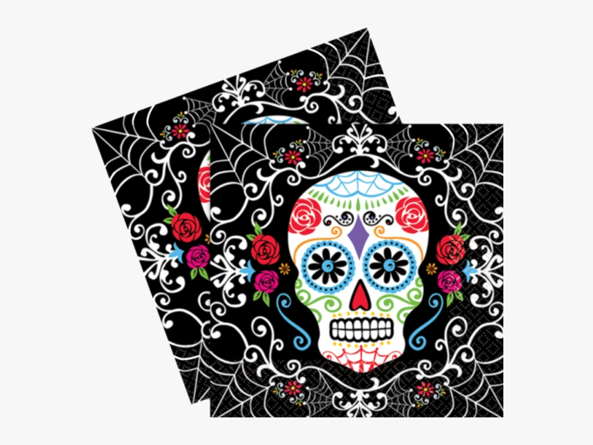 Day Of The Dead Party Napkins - Day Of The Dead Mask Ideas, HD Png Download, Free Download