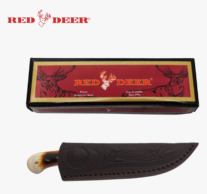 7 In Red Deer® Hunting Knife Real Bone Handle - Hunting Knife, HD Png Download, Free Download