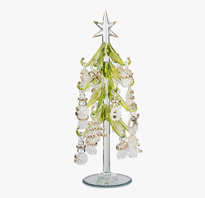 Hanging Ornament Png - Glass Christmas Tree With Hanging Ornaments, Transparent Png, Free Download