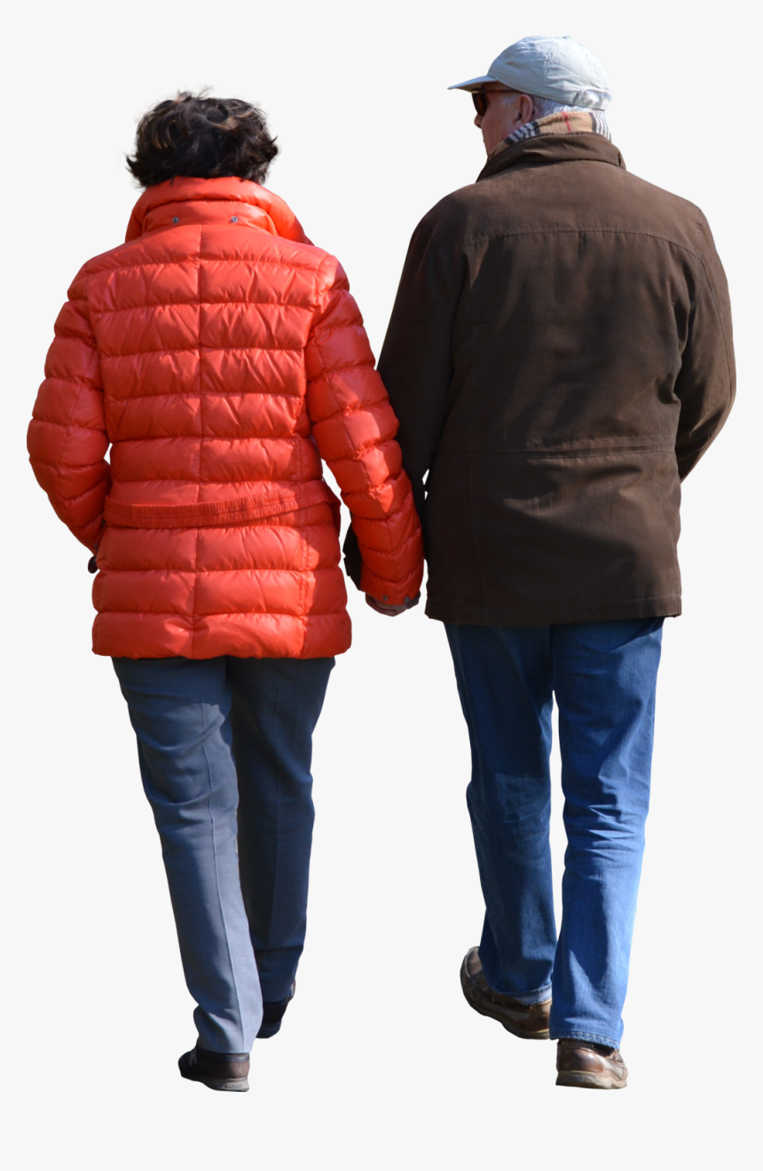 Oldcouplewalking - Couple Walking Png, Transparent Png, Free Download