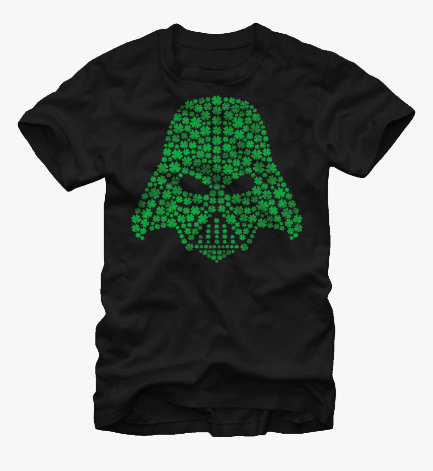 Shamrock Vader Helmet Star Wars T-shirt - C3po T Shirt, HD Png Download, Free Download