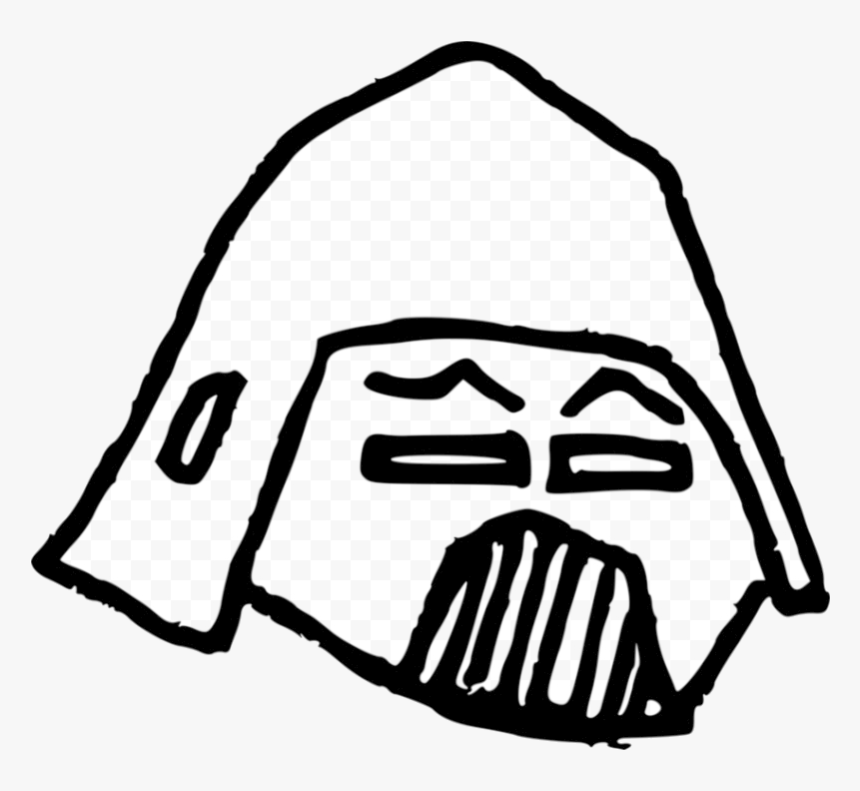Stormtrooper Anakin Skywalker Palpatine Drawing Star - Cartoon Darth Vader, HD Png Download, Free Download