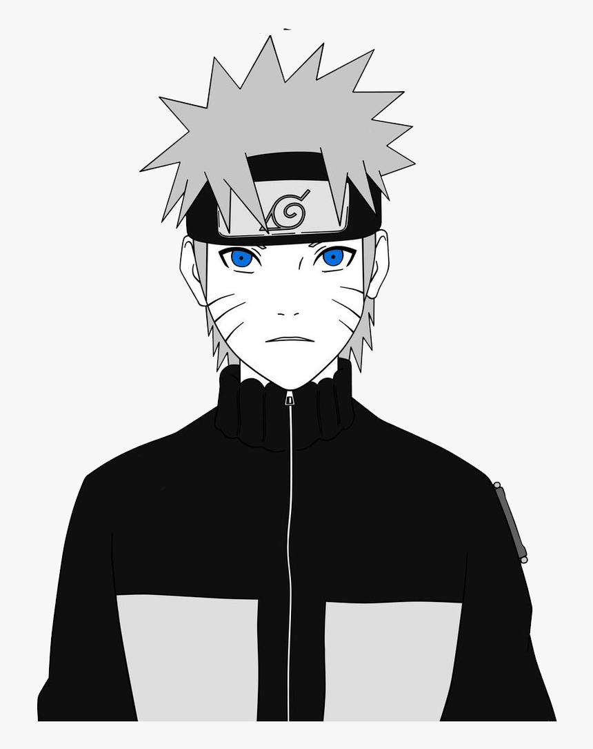 Naruto Png Hd Background - Naruto Black And White, Transparent Png, Free Download