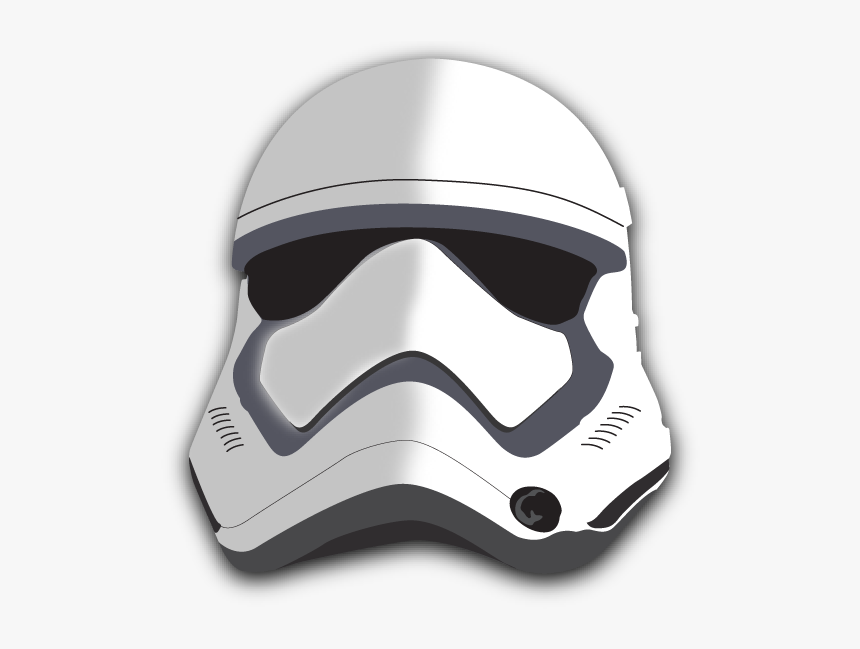 Cartoon First Order Stormtrooper Helmet, HD Png Download, Free Download