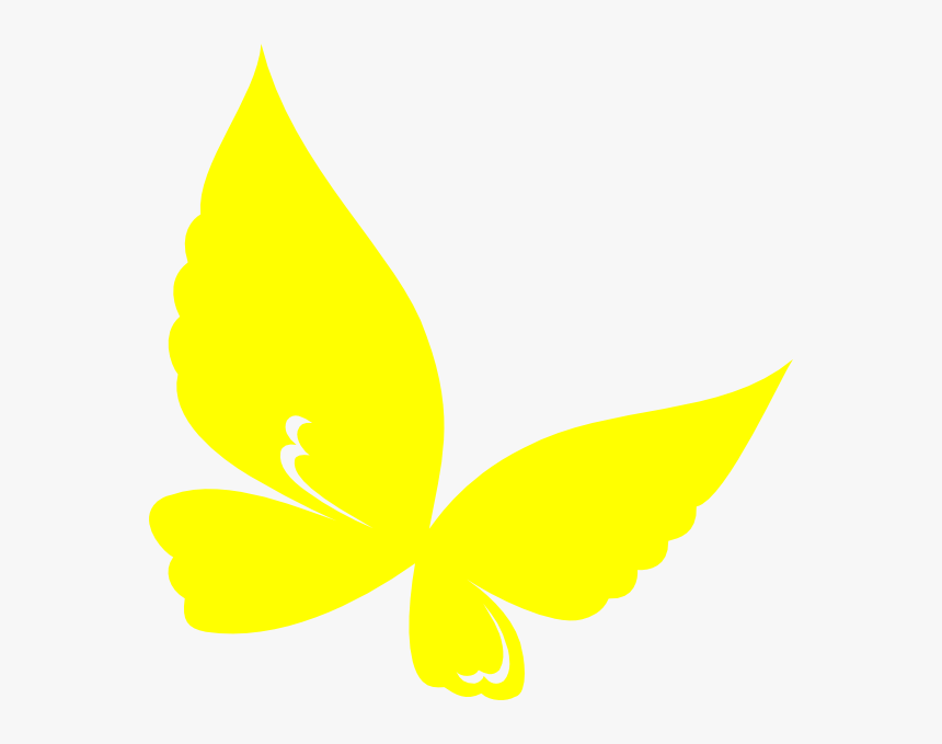 Animated Yellow Butterfly - Butterfly Cartoon Yellow, HD Png Download, Free Download